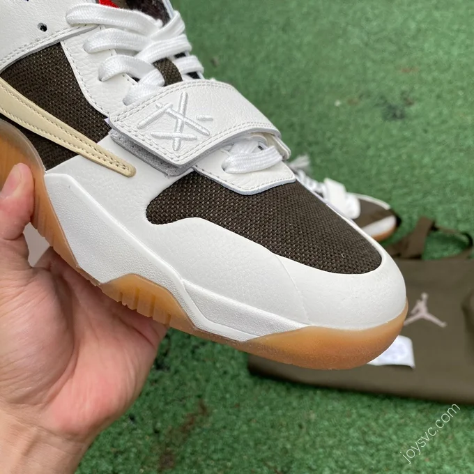 Travis Scott x Jordan Cut The Check White Black Brown FZ8117-100