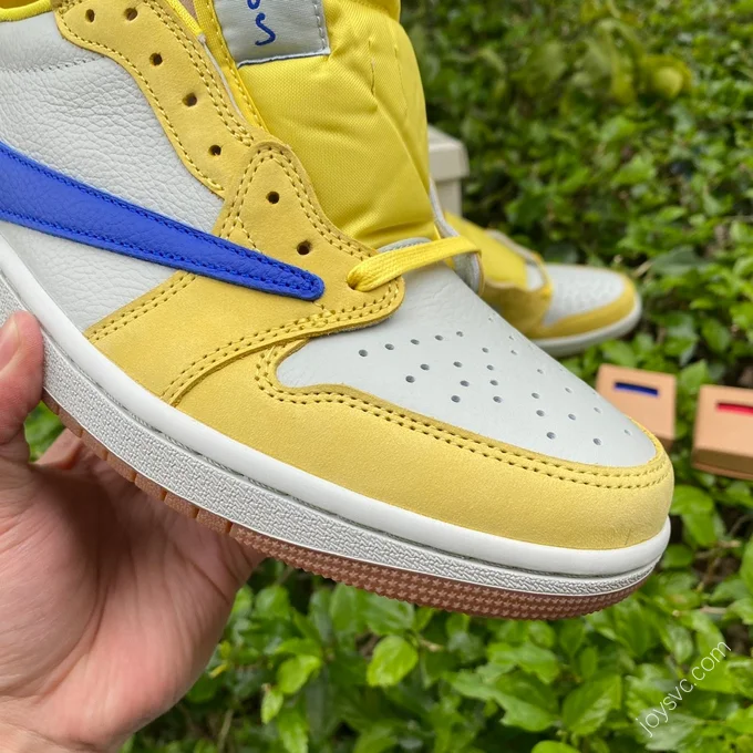 Travis Scott x Air Jordan 1 Low Canary White Yellow Blue DG 2.0 D