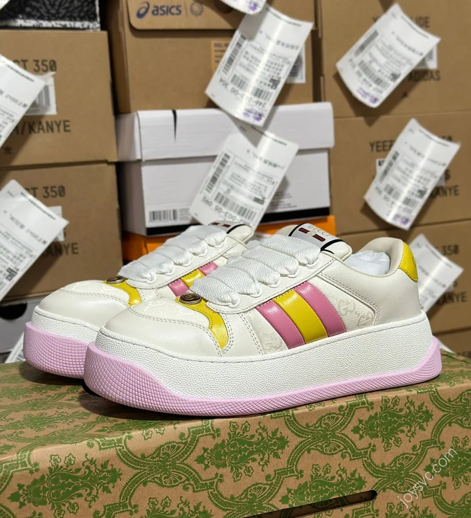 Gucci Yellow Pink White