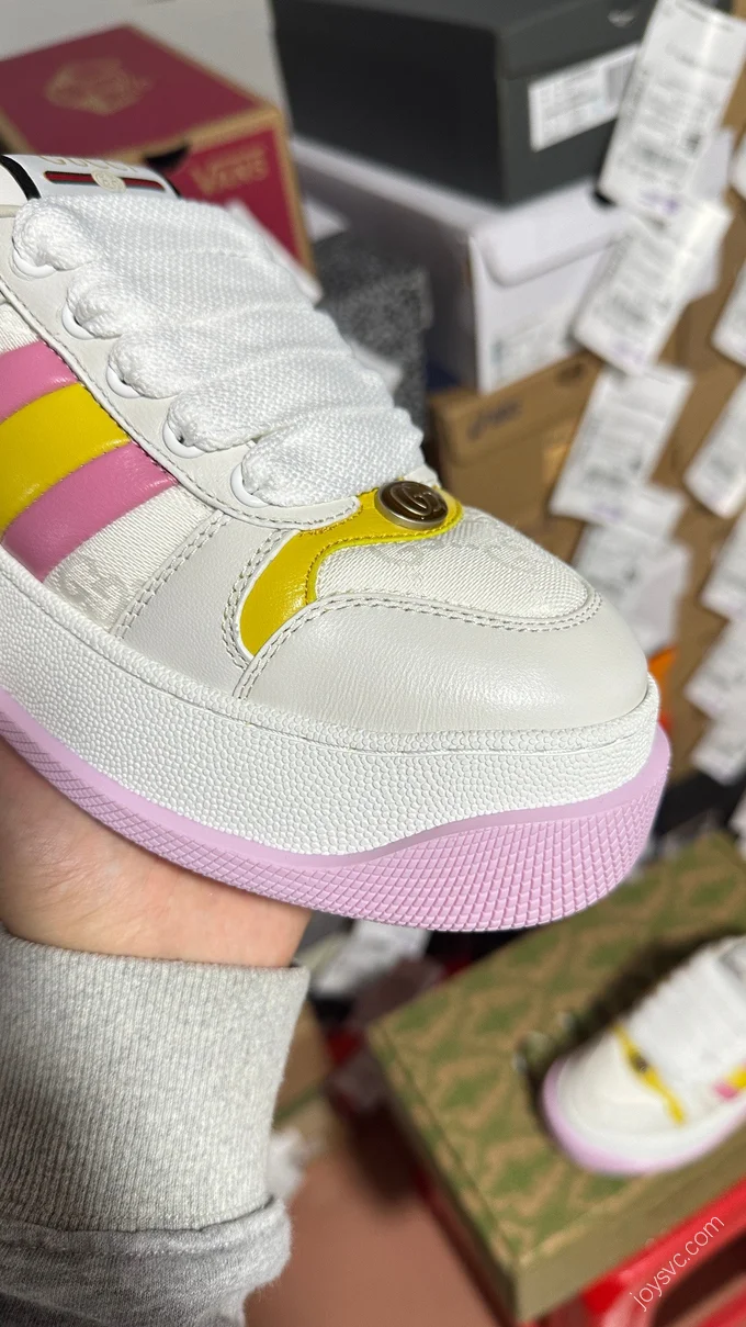 Gucci Yellow Pink White