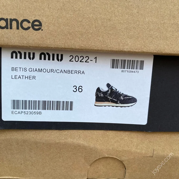 New Balance x MIU MIU 574 Black Denim