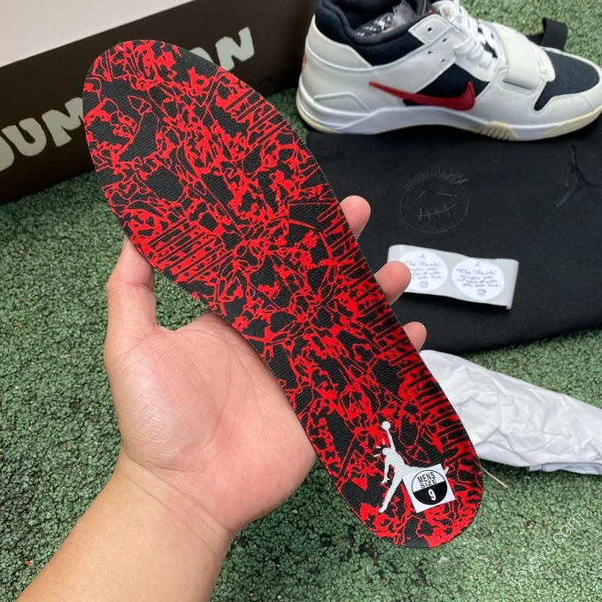 Travis Scott x Jordan Cut The Check White Black Red FZ8117-101