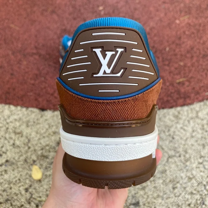 LOUIS VUITTON Trainer Blue Brown