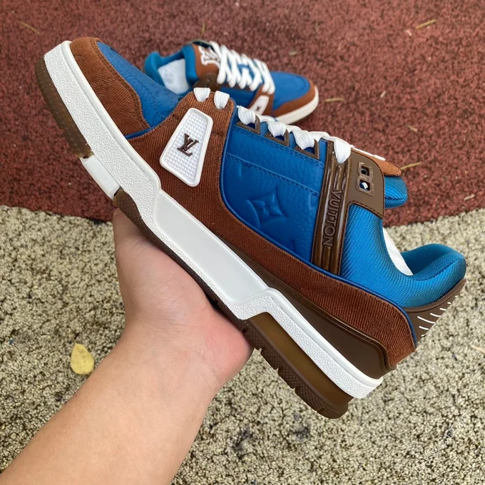 LOUIS VUITTON Trainer Blue Brown