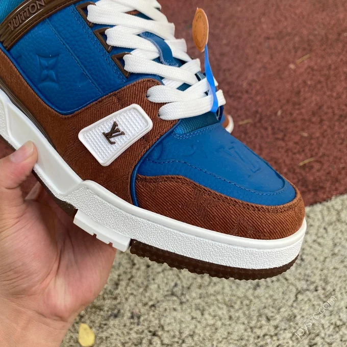 LOUIS VUITTON Trainer Blue Brown