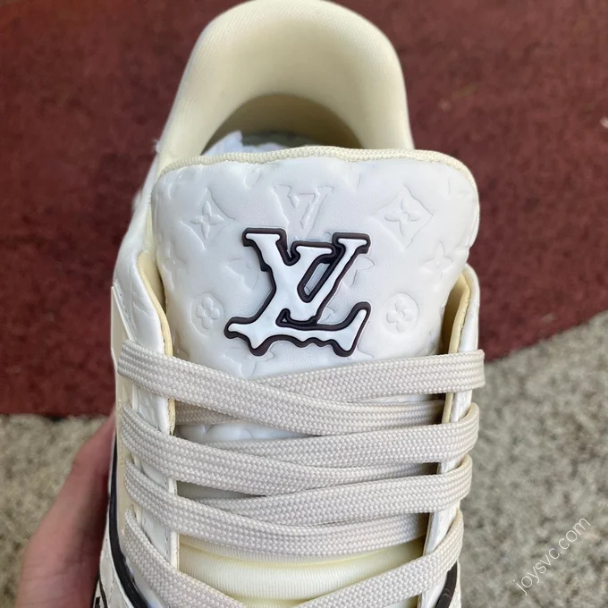 LOUIS VUITTON Trainer White Brown