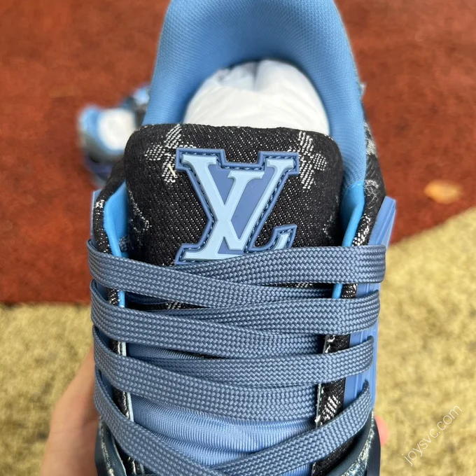 LOUIS VUITTON Trainer Black Blue Denim