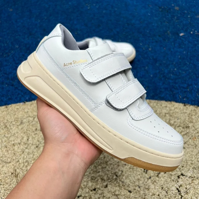 Acne Studios Off-White Velcro Sneakers