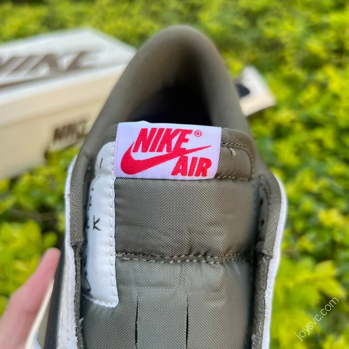 Travis Scott x Air Jordan 1 Low Black White Green Reverse T1 DM7866-