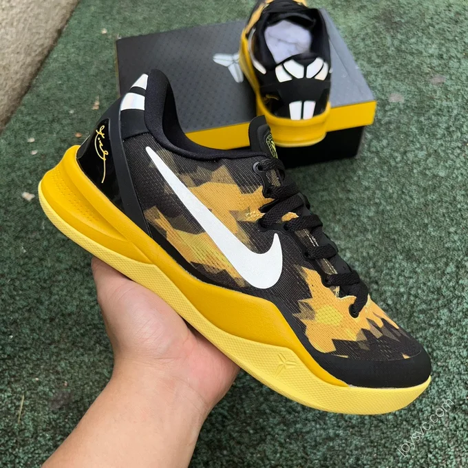 Nike Kobe 8 Yellow Black 555286-077