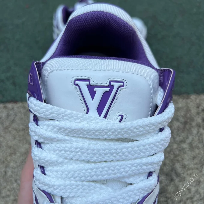 LOUIS VUITTON Trainer Maxi White Purple