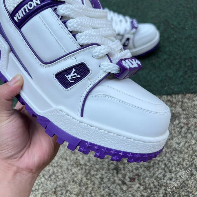 LOUIS VUITTON Trainer Maxi White Purple