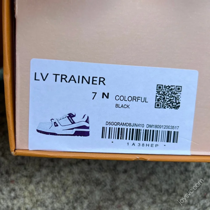 LOUIS VUITTON Trainer Maxi White Purple