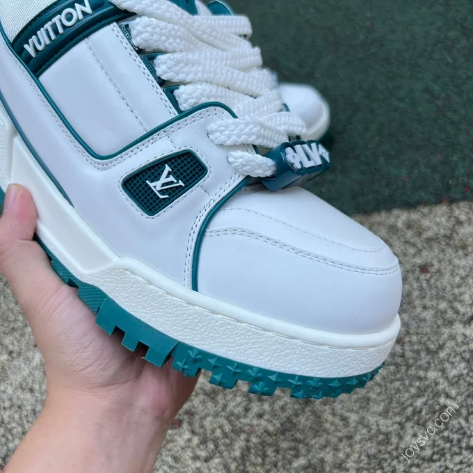 LOUIS VUITTON Trainer Maxi White Green