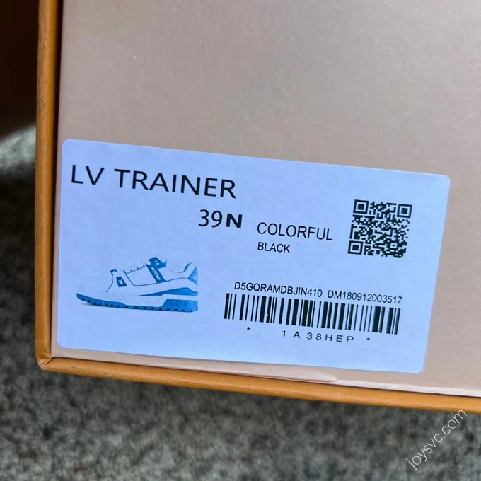 LOUIS VUITTON Trainer Maxi White Blue