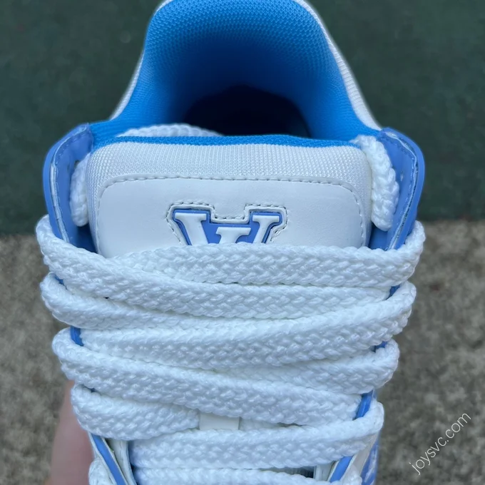 LOUIS VUITTON Trainer Maxi White Blue