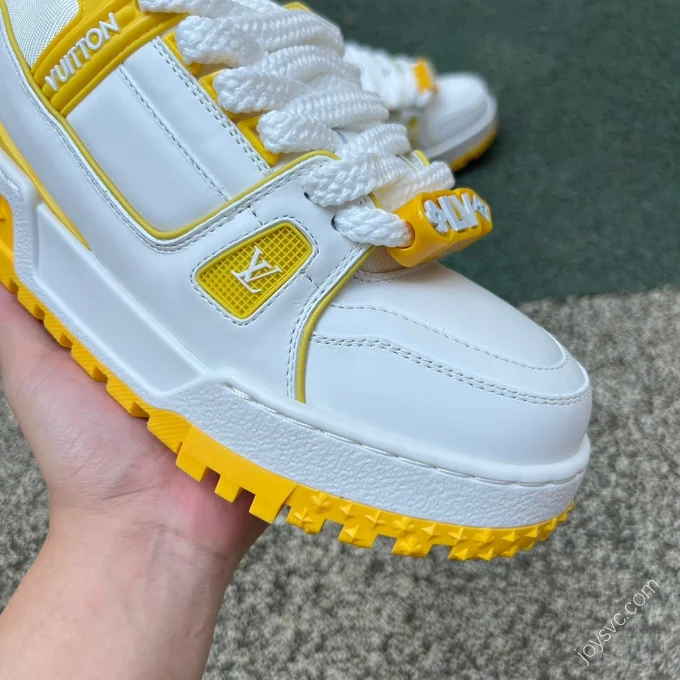 LOUIS VUITTON Trainer Maxi White Yellow