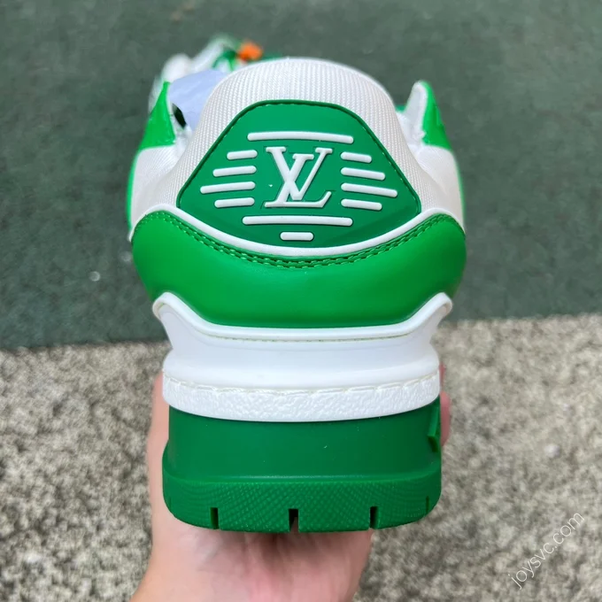 LOUIS VUITTON Trainer Maxi White Green