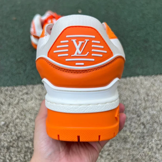 LOUIS VUITTON Trainer Maxi White Orange