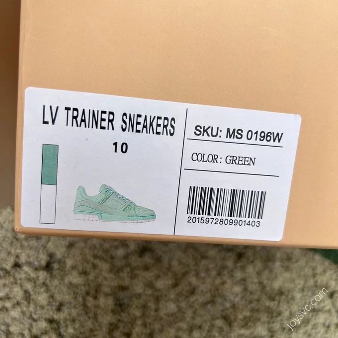 LOUIS VUITTON Trainer Mint Green