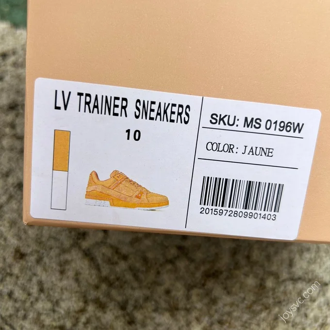 LOUIS VUITTON Trainer Yellow Orange