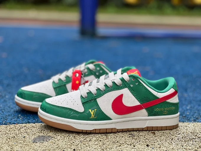 Nike Dunk x Louis Vuitton White Green Red XP3802-331