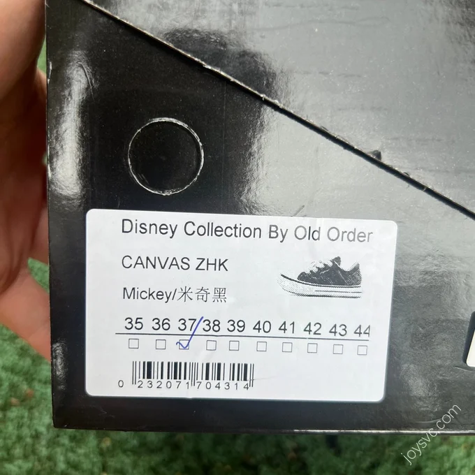 Disney x OLD ORDER x Converse Black White