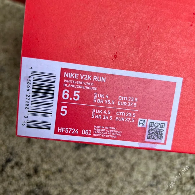 Nike V2K Run White Brown Red HF5724-061