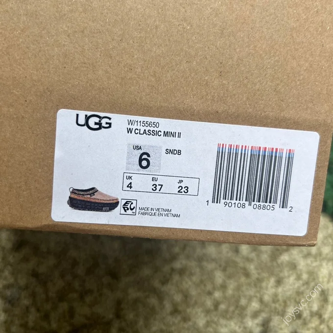 UGG Black Brown Slides