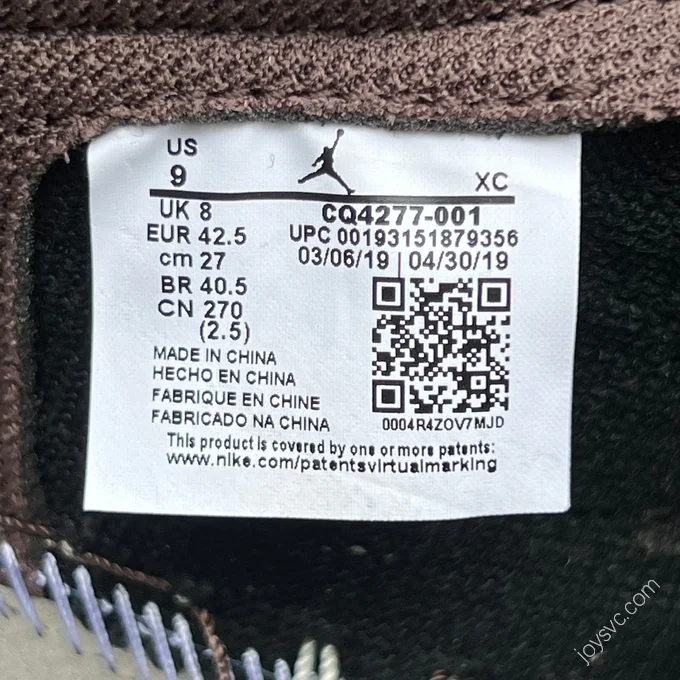 Travis Scott x Air Jordan 1 Low Brown DG 2.0 CQ4277-001