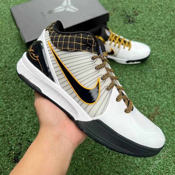 Nike Zoom Kobe 4 White Yellow AV6339-101