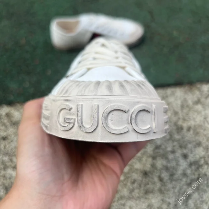 Gucci Canvas Shoes White