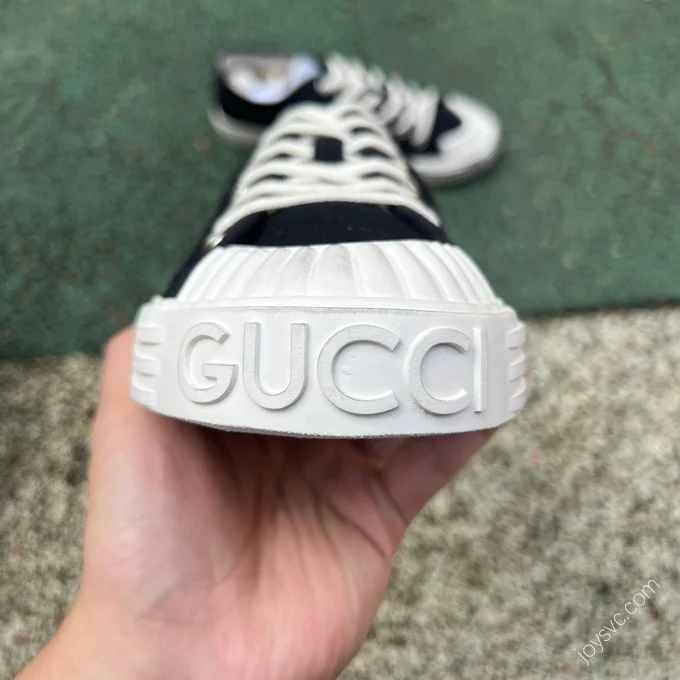 Gucci Canvas Shoes Red Black