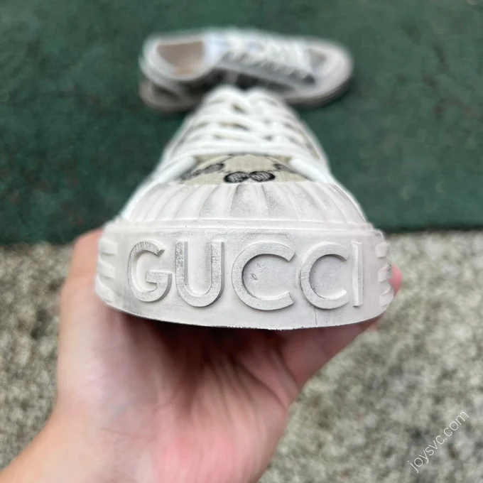 Gucci Canvas Shoes Grey