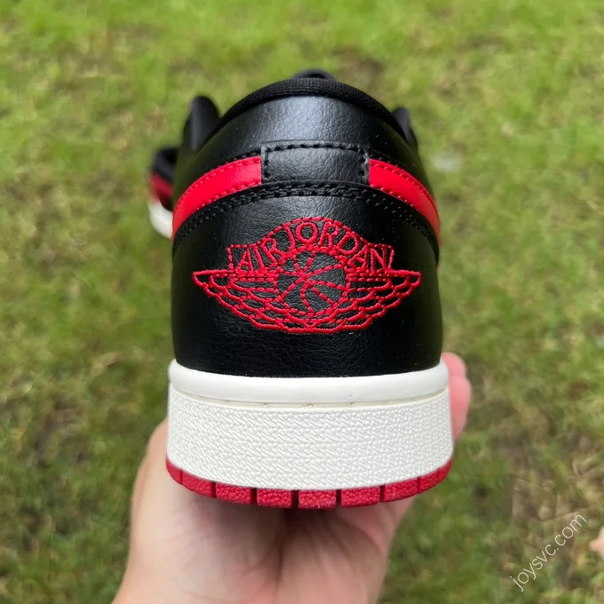 Air Jordan 1 Low Bred Sail Black Red DC0774-061