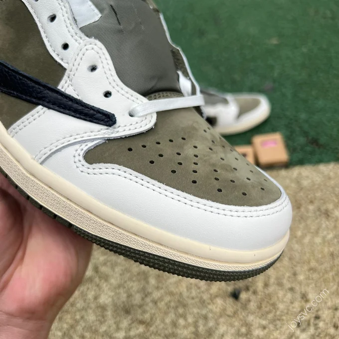 Travis Scott x Air Jordan 1 Low Military Green LJR DM7866-20