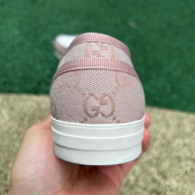 GUCCI Canvas Shoes White Pink