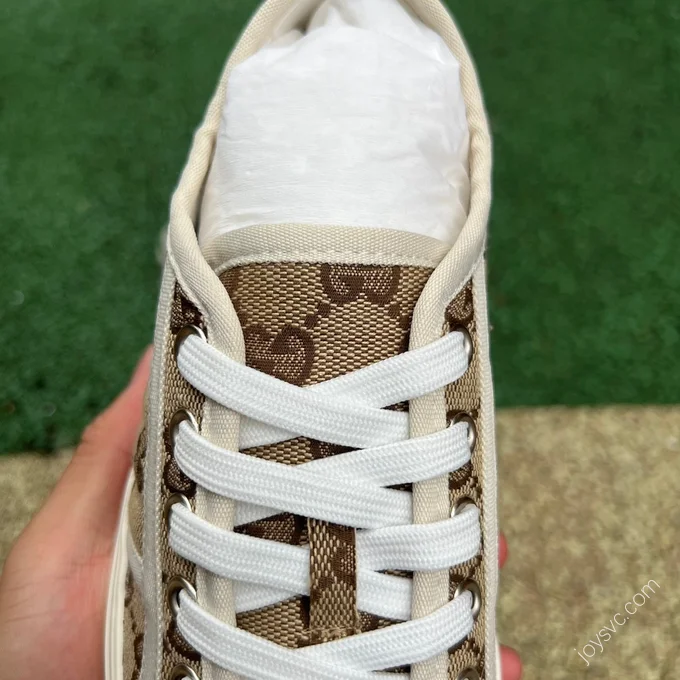 GUCCI Canvas Shoes Beige Brown