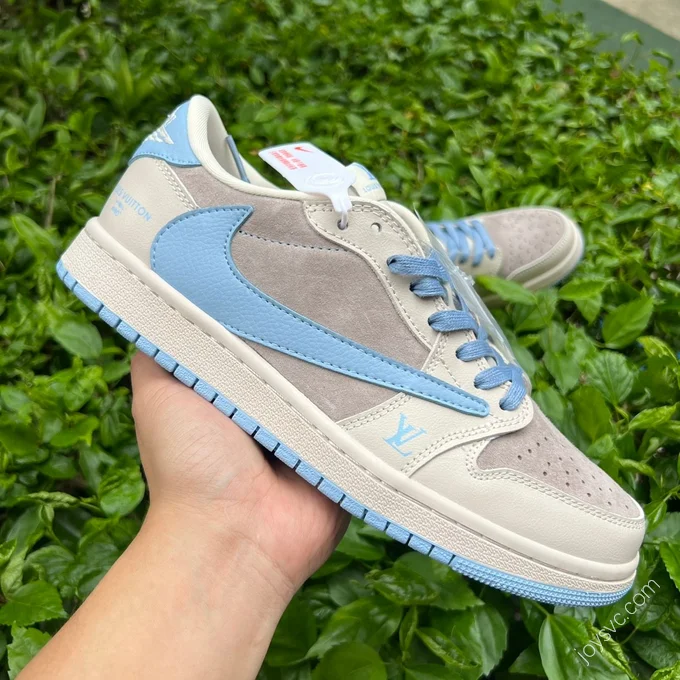 Travis Scott x Air Jordan 1 Low LV Gray Blue LX1988-101