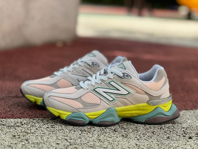 New Balance 9060 Grey Pink Blue Green U9060GCB