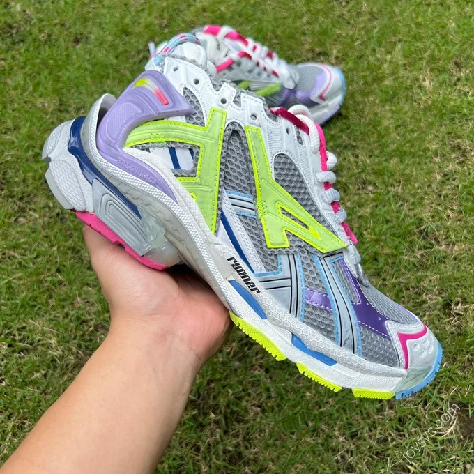 Balenciaga Runner 7.0 Pink Green Purple Grey