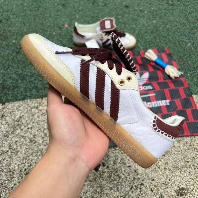 Wales Bonner x Adidas Samba Brown White IE0586