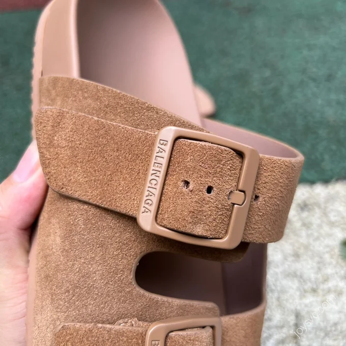 Balenciaga Slides Brown