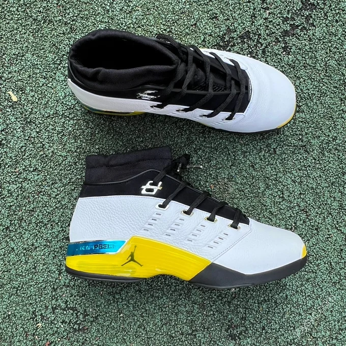 Air Jordan 17 Low White Yellow Sneakers FJ0395-100