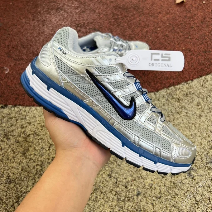 Nike P-6000 White Blue Silver BV1021-001