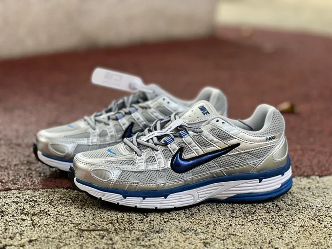 Nike P-6000 White Blue Silver BV1021-001