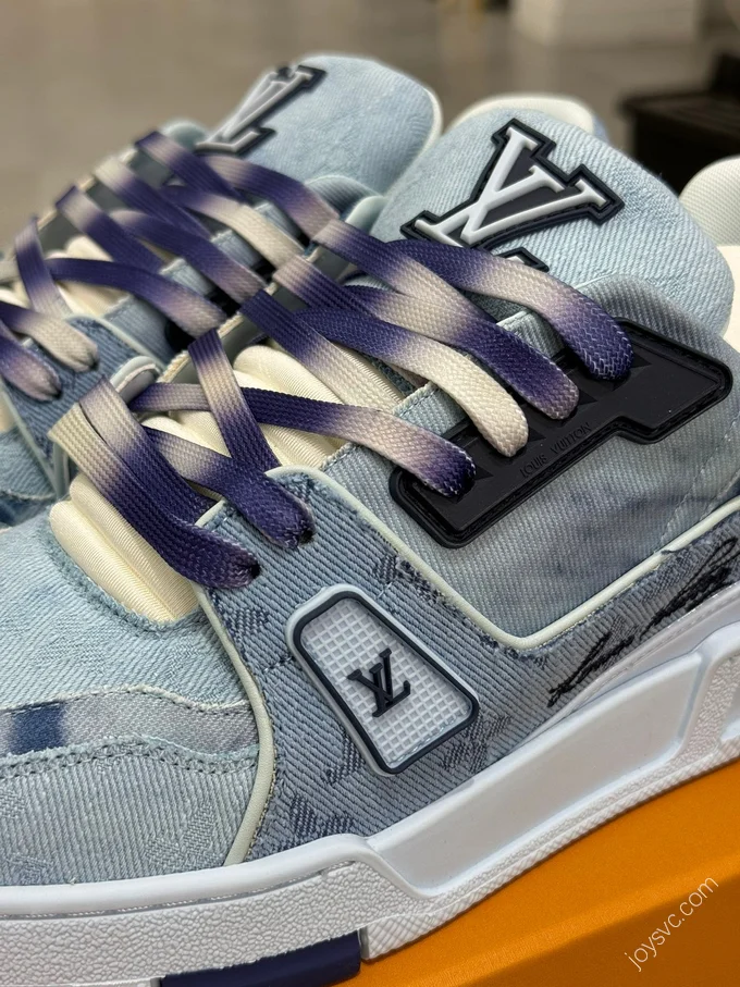 LV Trainer Blue Denim