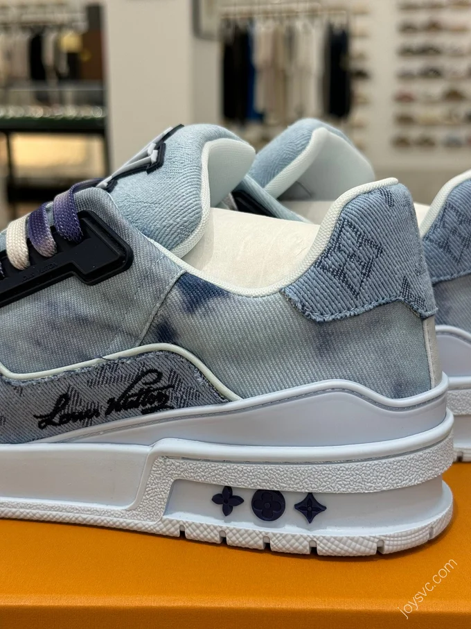 LV Trainer Blue Denim