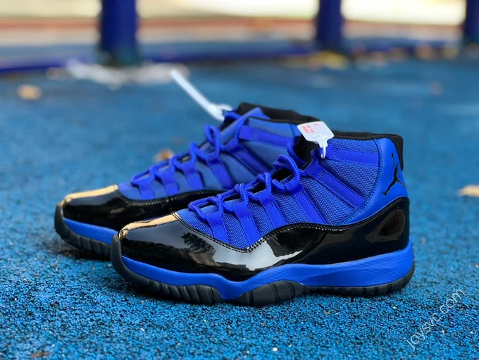 Air Jordan 11 Black Blue Basketball Shoes CT8012-400