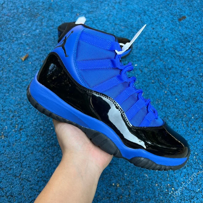 Air Jordan 11 Black Blue Basketball Shoes CT8012-400